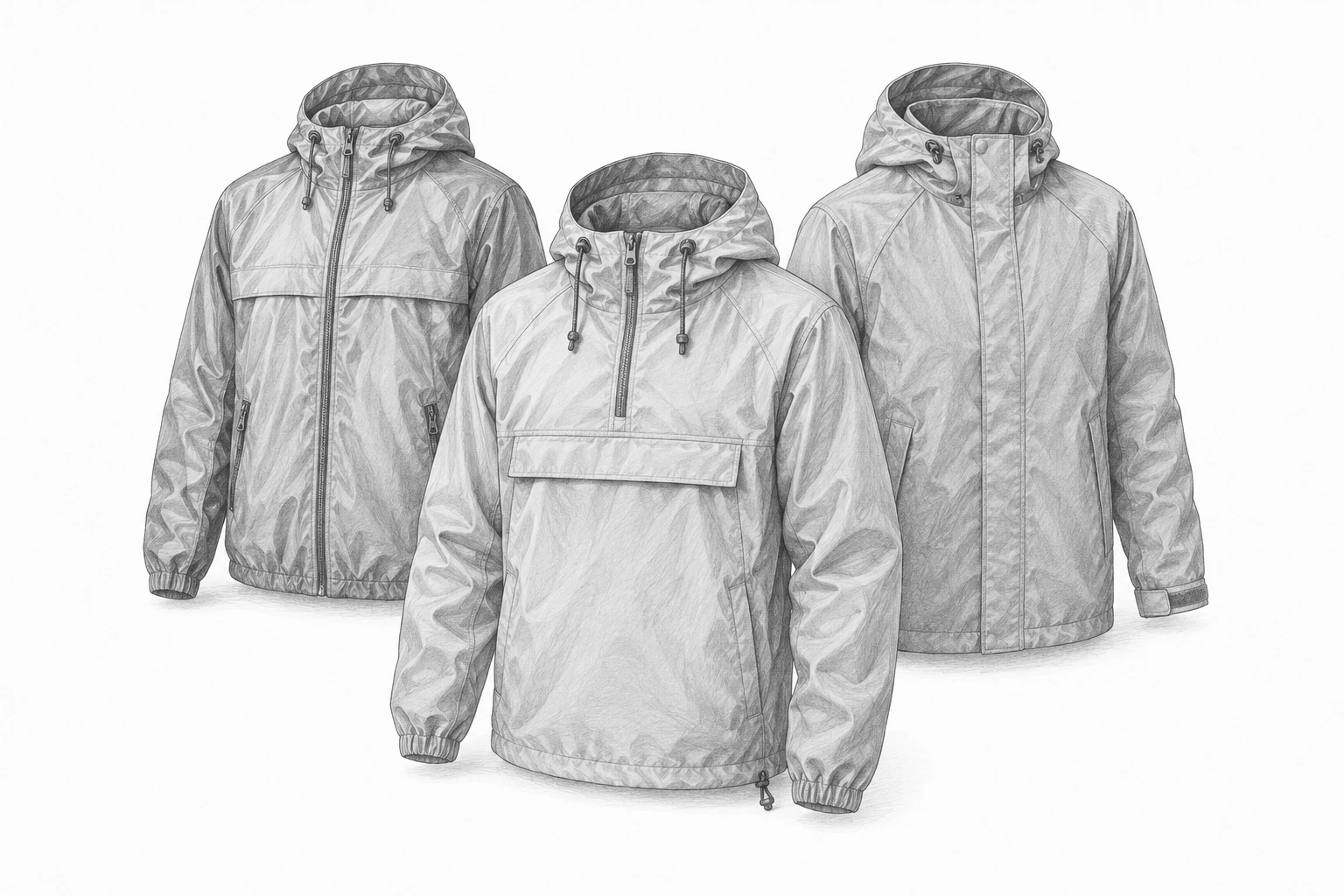 Анораки, ветровки, штормовки и аналогичные изделия мужские или для мальчиков из текстильных материалов, кроме трикотажных или вязаных — основной вид