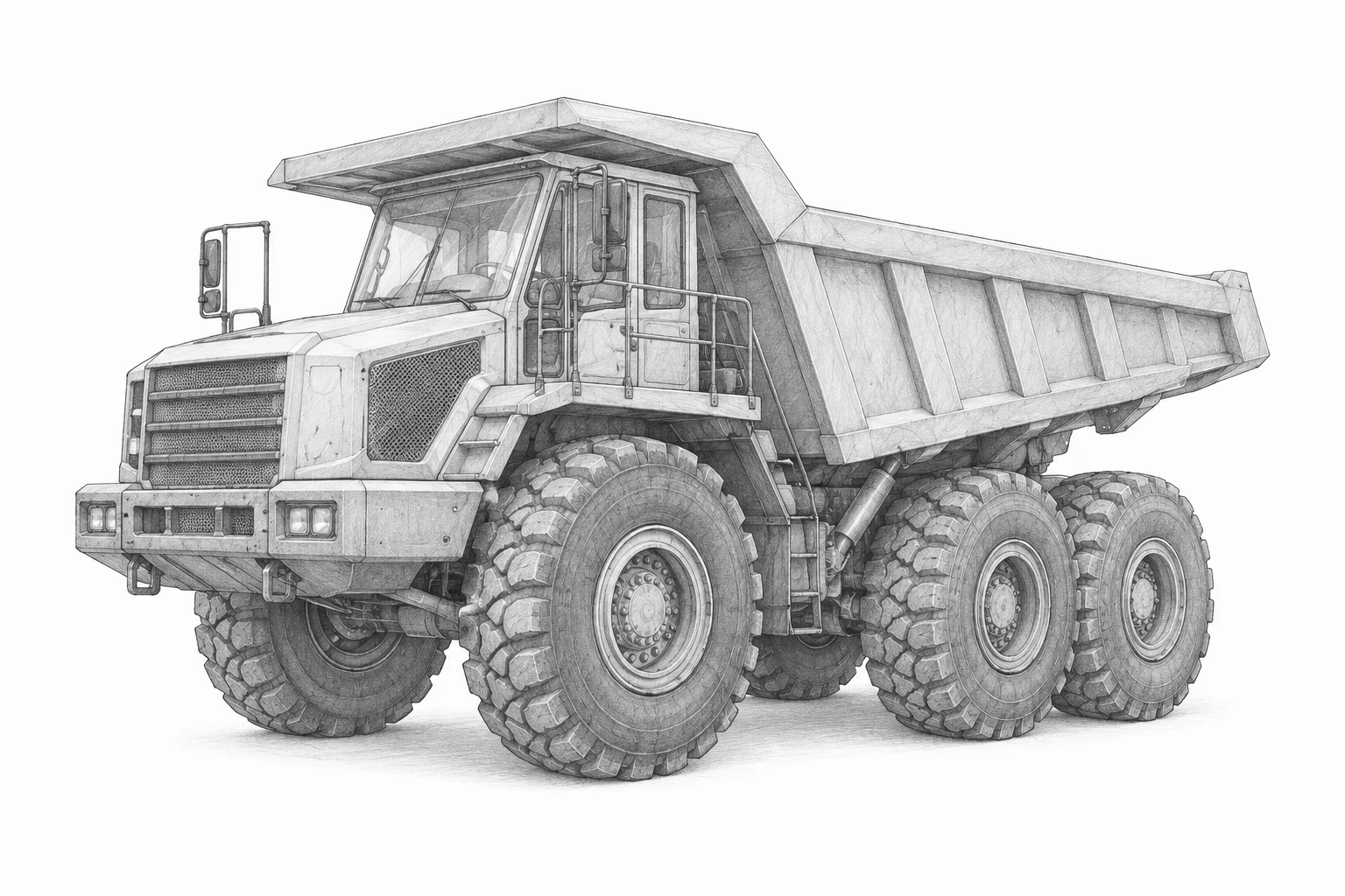 Автомобили-самосвалы, предназначенные для использования в условиях бездорожья — основной вид