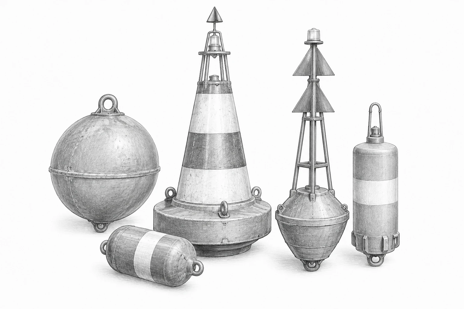 Буи и бакены — основной вид