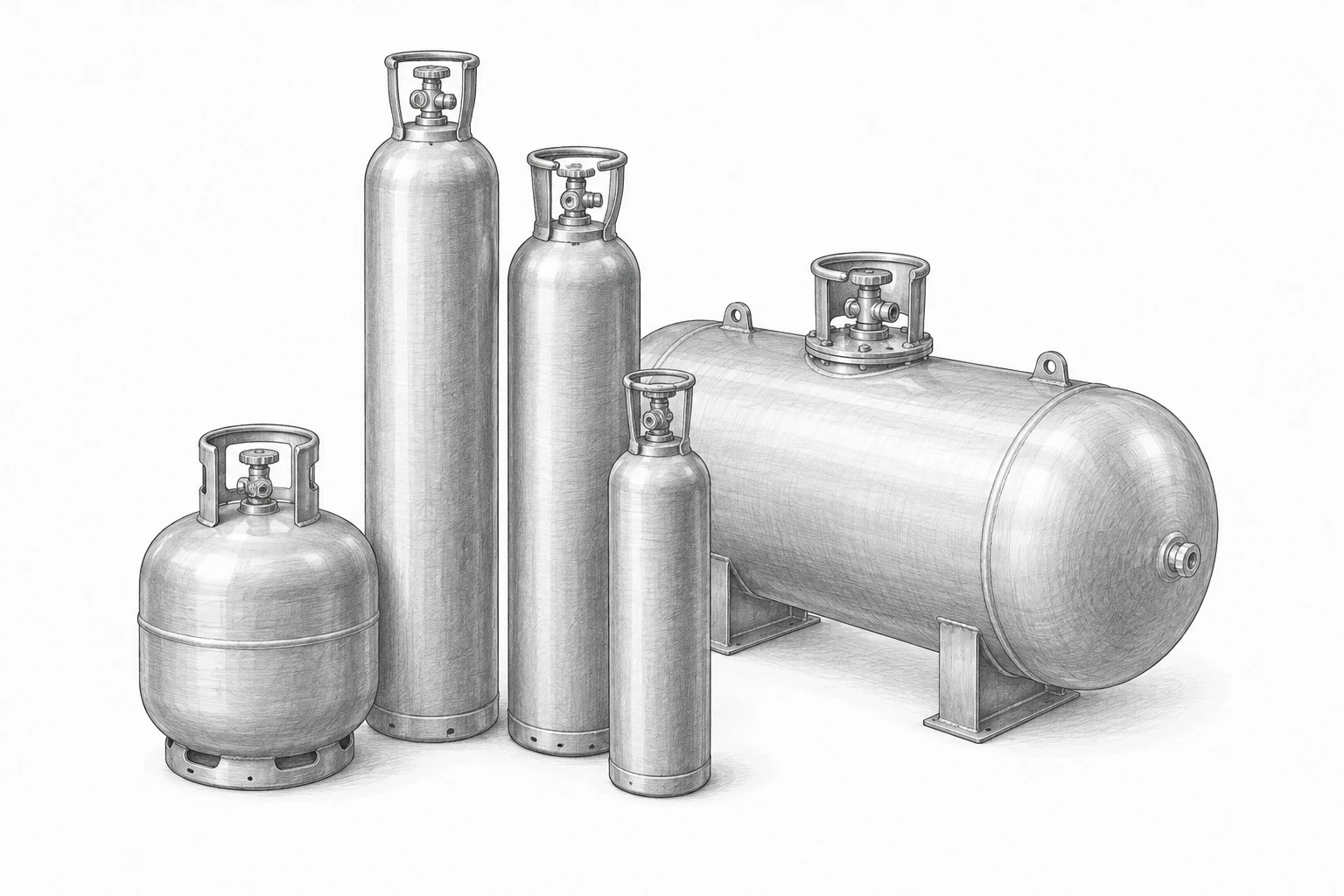 Емкости металлические для сжатых или сжиженных газов — основной вид