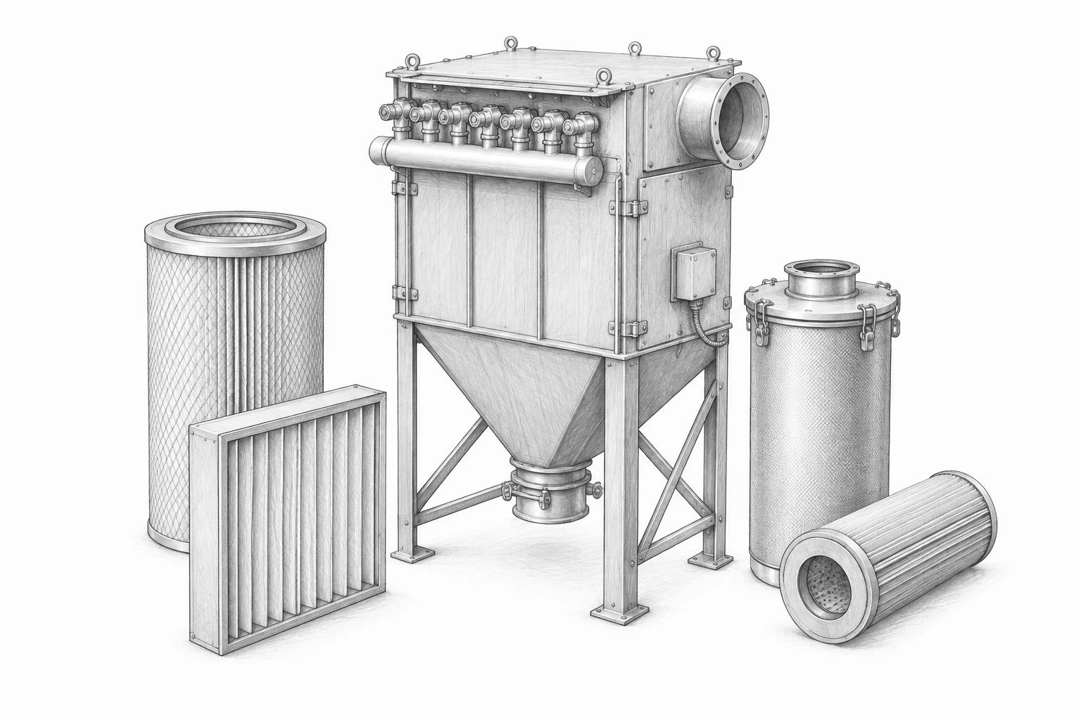 Оборудование и установки для фильтрования или очистки газов, не включенные в другие группировки — основной вид