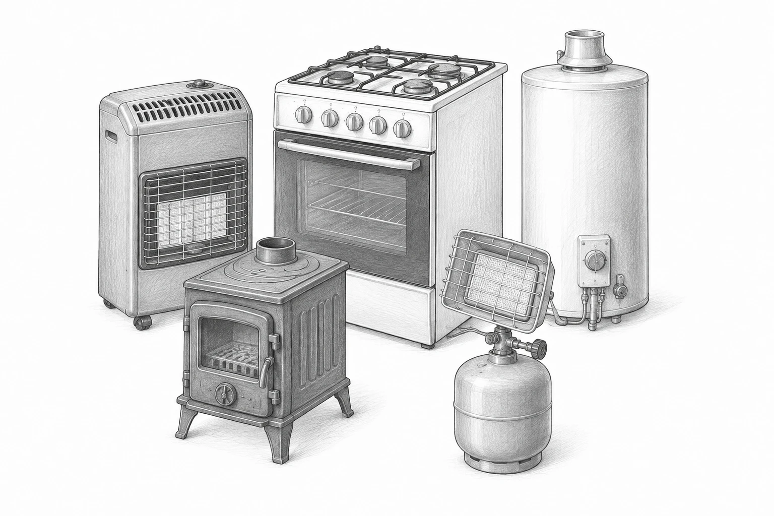 Приборы бытовые прочие, на газовом топливе или на газовом и других видах топлива, на жидком топливе и на твердом топливе — основной вид