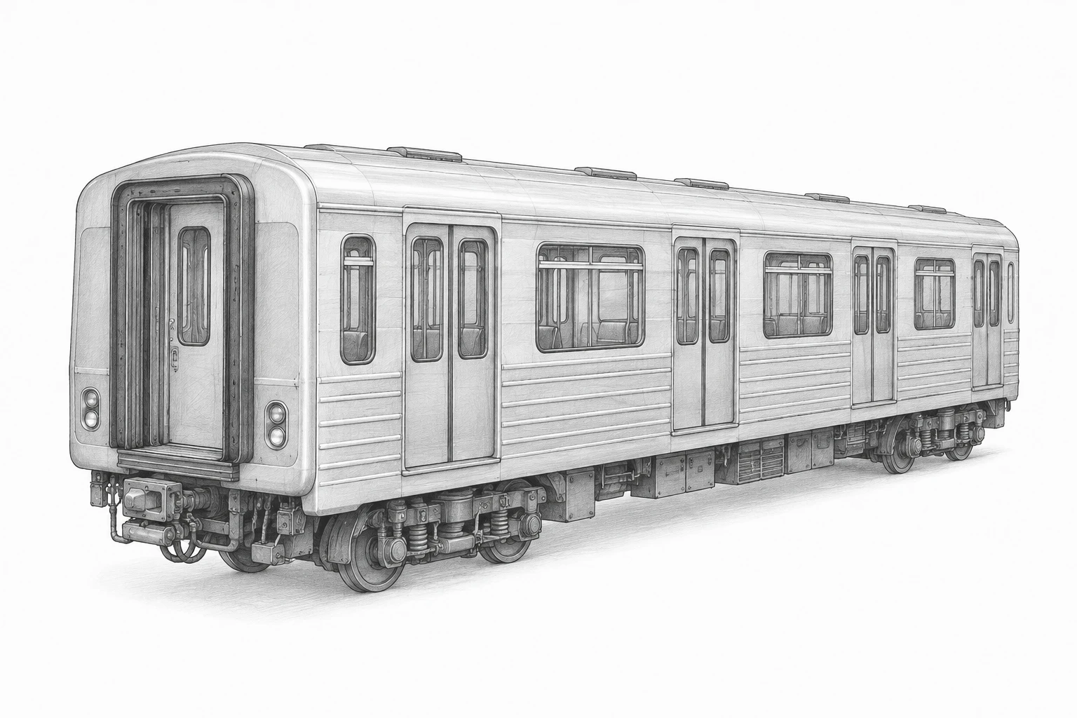 Вагоны метрополитена немоторные — основной вид